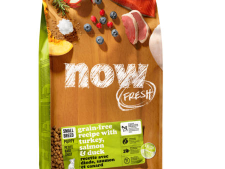 NOW FRESH!™ 無穀物狗糧配方｜火雞﹐三文魚﹐鴨肉｜小型犬｜幼齡 on Sale