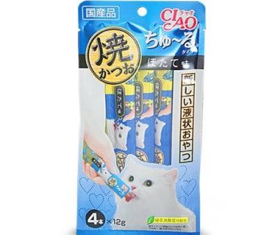 【CIAO】肉泥小食 - 綠茶燒魚柳(帶子味) 12g x 4pcs Supply