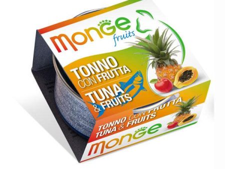 【Monge】清新水果系列｜吞拿魚雜果 - 貓濕糧 on Sale