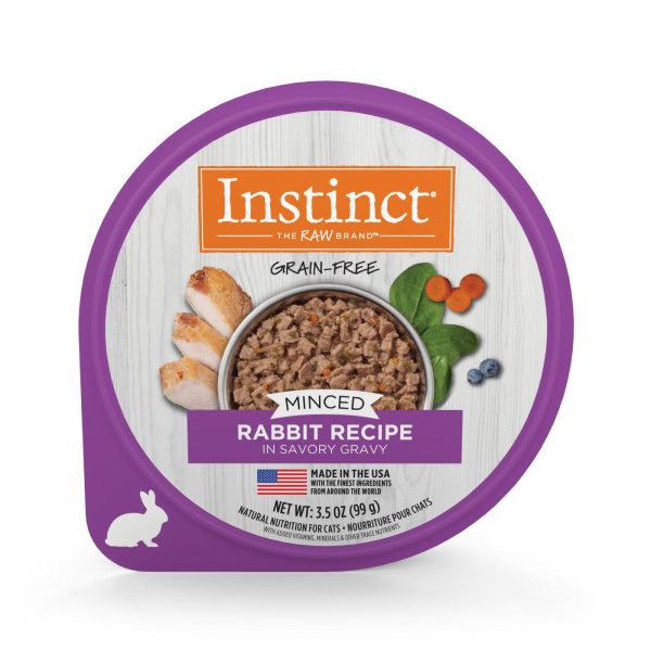 【Instinct】經典無穀物系列 - 兔肉 | 免治杯杯主糧  3.5oz Fashion