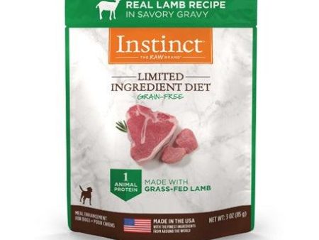 【Instinct】無穀物+單一蛋白系列 - 羊肉 | 鮮包濕糧 (犬用) 24包起 For Sale