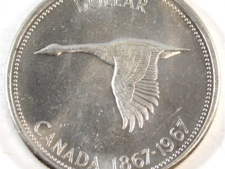 1967 Canada Dollar Uncirculated (MS-60) Online now