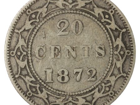 1872H Newfoundland 20-cents Fine (F-12) Cheap