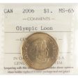 2006 Canada Olympic Canada Dollar ICCS Certified MS-65 Discount