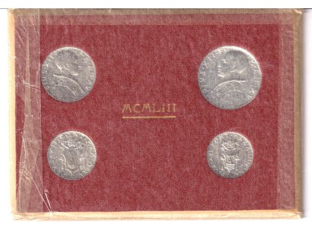 Vatican City 1953 Pius XII 4-coin Set Online now