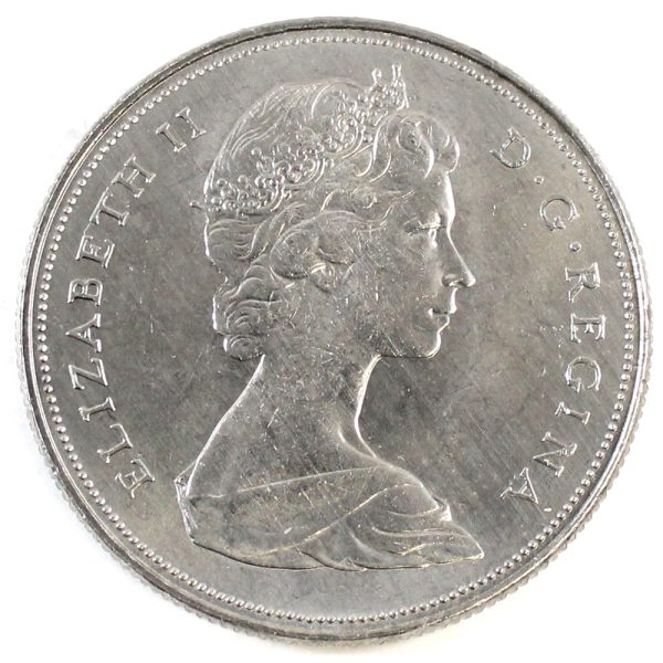 1968 No Island Canada Nickel Dollar Choice BU (MS-64) For Cheap