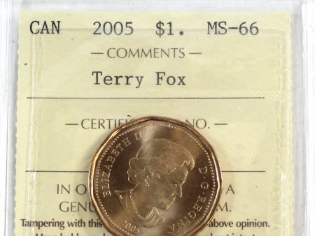 2005 Terry Fox Canada Dollar ICCS Certified MS-66 Sale