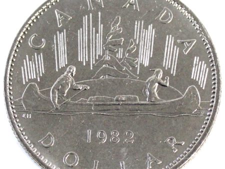 1982 Voyageur Canada Nickel Dollar Uncirculated (MS-60) Online now