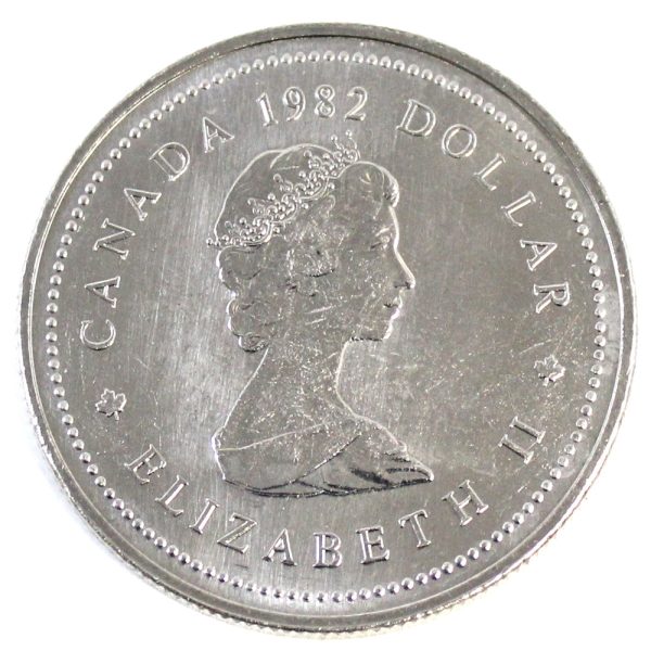 1982 Constitution Canada Nickel Dollar Choice BU (MS-64) Online now