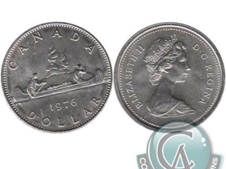 1976 Detached Jewel Canada Nickel Dollar Uncirculated (MS-60) Fashion