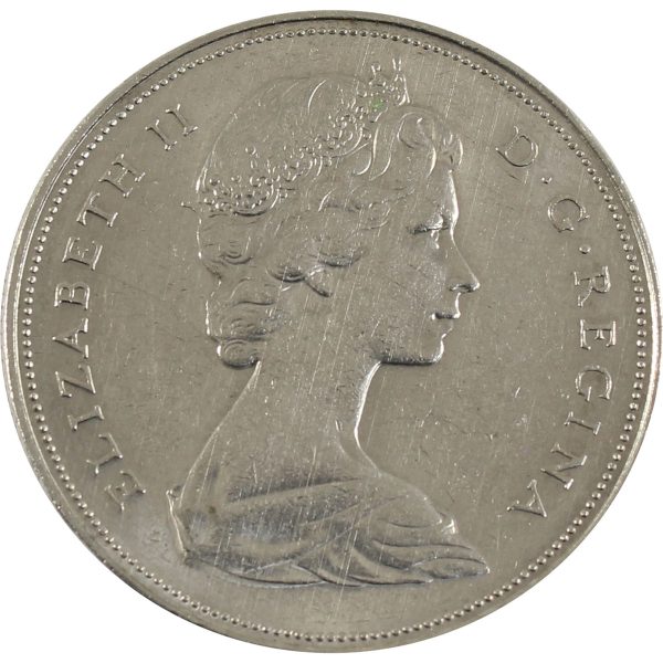 1968 No Island Canada Nickel Dollar AU (AU-50) Sale