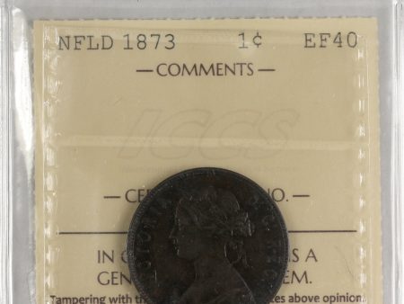 1873 Newfoundland 1-cent ICCS Certified EF-40 Online Hot Sale