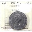 1981 Canada Nickel Dollar ICCS Certified MS-64 Cheap