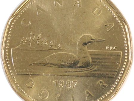 1987 Canada Loon Dollar Brilliant Uncirculated (MS-63) Supply