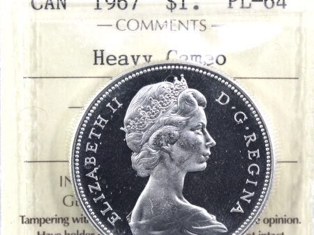 1967 Canada Dollar ICCS Certified PL-64 Heavy Cameo (XSG 630) Hot on Sale