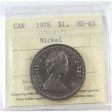 1978 Canada Nickel Dollar ICCS Certified MS-65 For Cheap