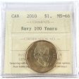 2010 Navy 100 Years Canada Dollar ICCS Certified MS-66 on Sale