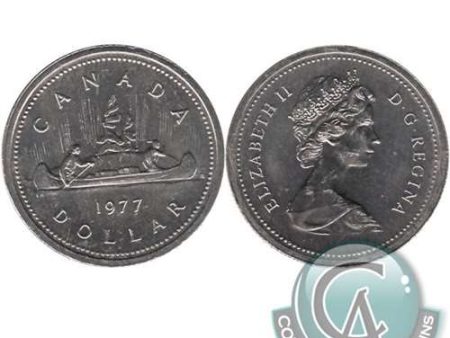 1977 Var. 3 Det. Jewel SWL Canada Nickel Dollar Uncirculated (MS-60) Online