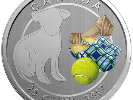 2017 Canada 25-cent Love My Dog Coin in Card For Cheap