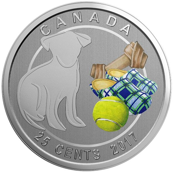 2017 Canada 25-cent Love My Dog Coin in Card For Cheap