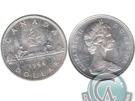 1966 Canada Dollar Uncirculated (MS-60) Supply