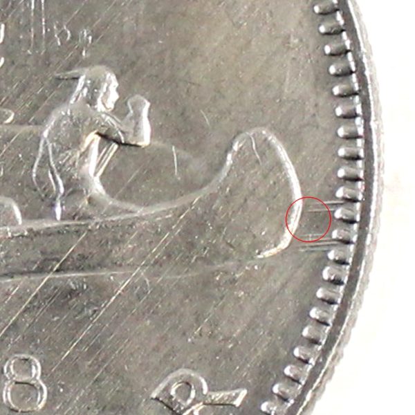 1968 No Island Canada Nickel Dollar Choice BU (MS-64) For Cheap