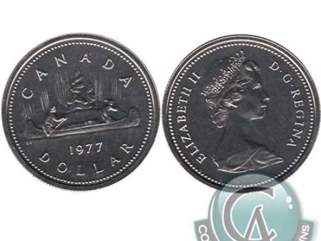 1977 Var. 3 Det. Jewel SWL Canada Nickel Dollar Proof Like Hot on Sale