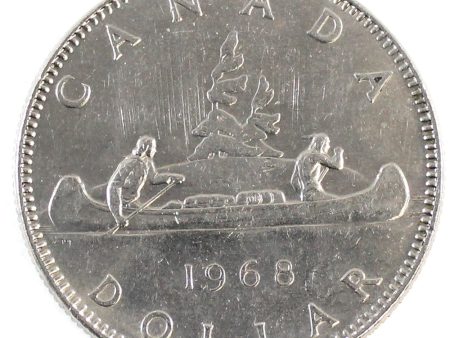 1968 No Island Canada Nickel Dollar Circulated Online Hot Sale