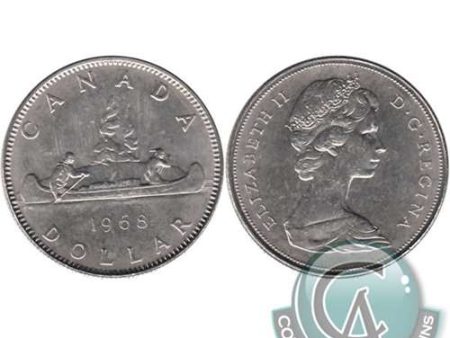 1968 Small Island Canada Nickel Dollar UNC+ (MS-62) For Discount