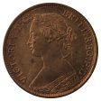 1861 Nova Scotia 1 2 Cent Brilliant Uncirculated (MS-63) $ For Discount