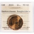 2010 Saskatchewan Roughriders Canada Dollar ICCS Certified MS-66 Online Hot Sale