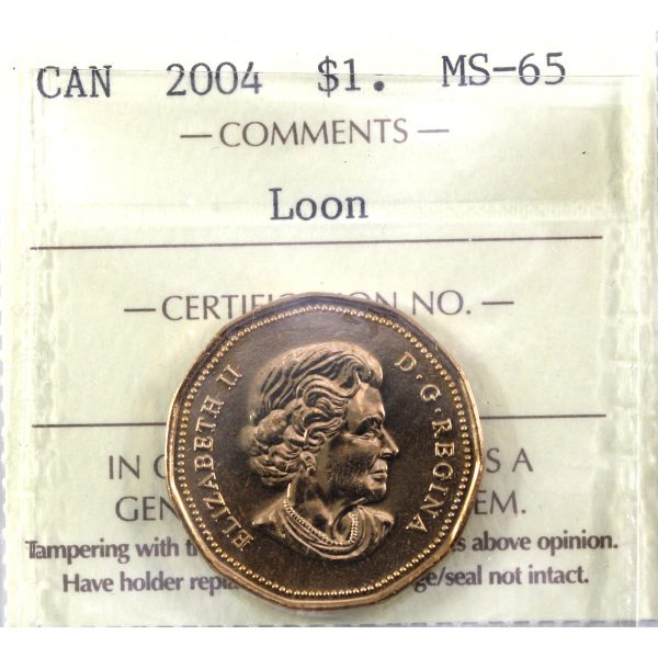 2004 Canada Loon Dollar ICCS Certified MS-65 Online Sale