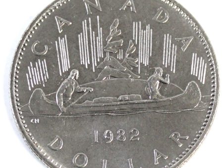 1982 Voyageur Canada Nickel Dollar UNC+ (MS-62) Cheap