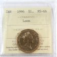 1996 Canada Loon Dollar ICCS Certified MS-66 Supply