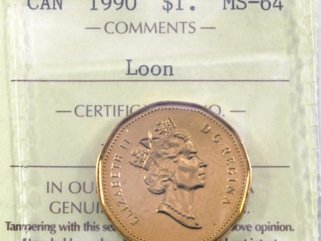 1990 Canada Loon Dollar ICCS Certified MS-64 Online