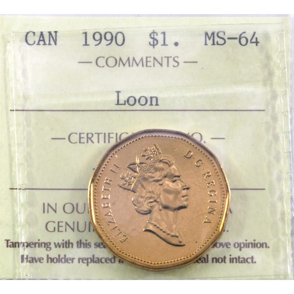 1990 Canada Loon Dollar ICCS Certified MS-64 Online