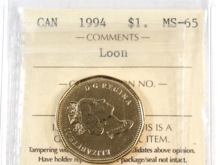 1994 Canada Loon Dollar ICCS Certified MS-65 Online Hot Sale