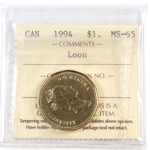 1994 Canada Loon Dollar ICCS Certified MS-65 Online Hot Sale