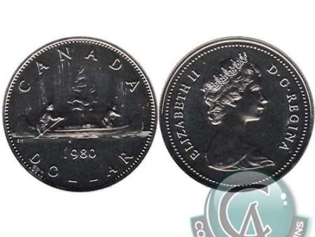 1980 Canada Nickel Dollar Proof Like For Cheap