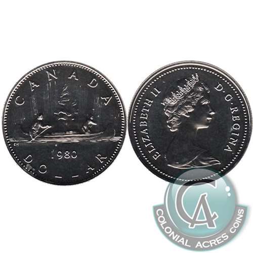 1980 Canada Nickel Dollar Proof Like For Cheap