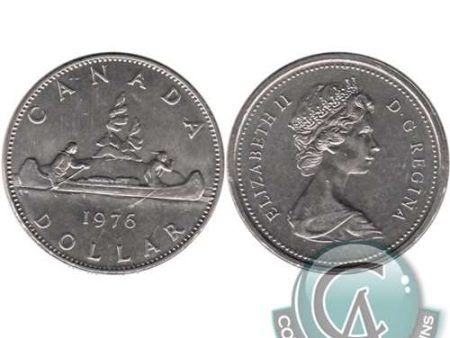 1976 Detached Jewel Canada Nickel Dollar Circulated Online Hot Sale