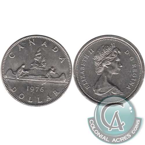 1976 Detached Jewel Canada Nickel Dollar Circulated Online Hot Sale