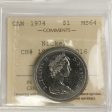 1974 Canada Nickel Dollar ICCS Certified MS-64 CH# 1974 Rev-015 For Cheap