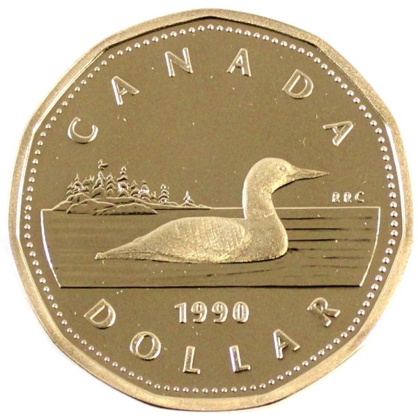 1990 Canada Loon Dollar Proof Sale