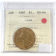 1987 Canada Loon Dollar ICCS Certified MS-66 Online