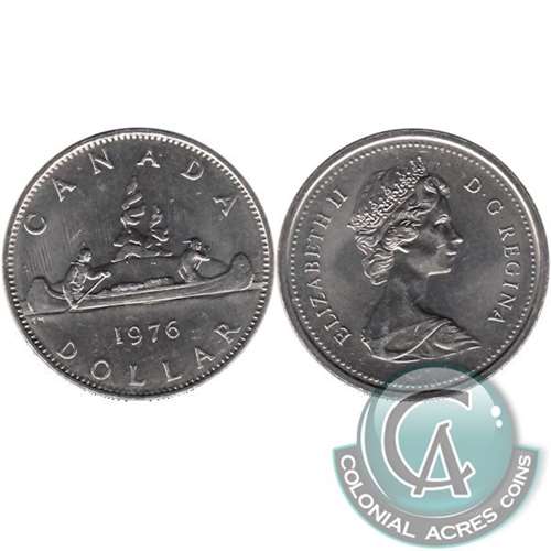 1976 Detached Jewel Canada Nickel Dollar Brilliant Uncirculated (MS-63) Sale