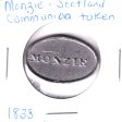 1838 Monzie, Perthshire, Scotland, Communion Token Online now