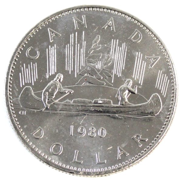 1980 Canada Nickel Dollar Brilliant Uncirculated (MS-63) on Sale