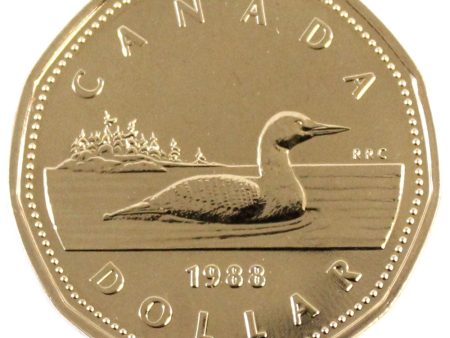 1988 Canada Loon Dollar Proof Like Supply