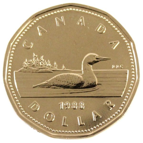 1988 Canada Loon Dollar Proof Like Supply